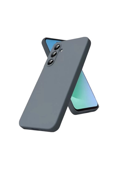 Newface Samsung Galaxy S25 Fe Kılıf Nano İçi Kadife Silikon - Gri
