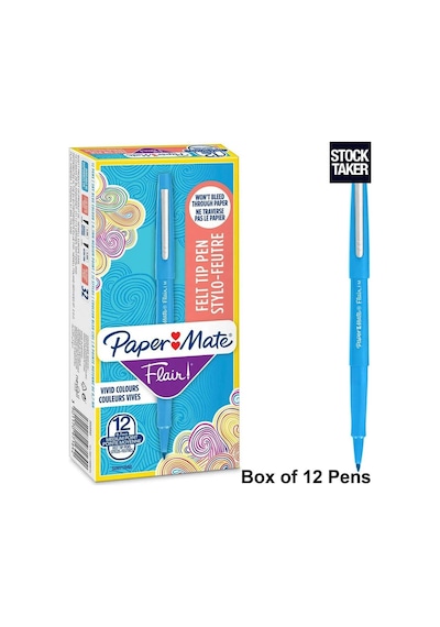 Papermate Flaır Fiber Uçlu Kalem Original Turkuaz / 12 Adet