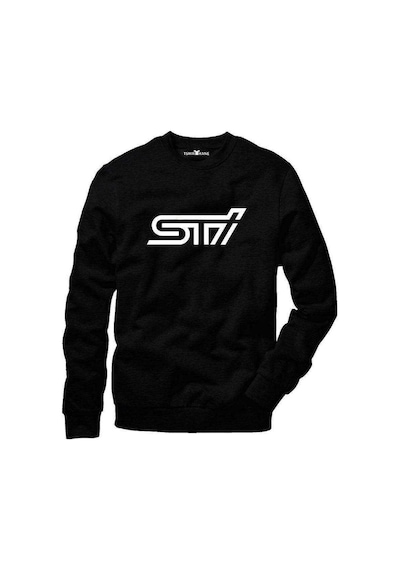 Tshirthane Subaru Sti Logo Sweatshirt Uzunkollu
