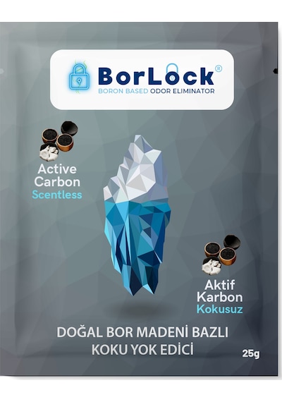 Borlock Aktif Karbonlu Koku Giderici 15 x 25 G