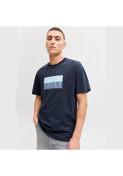 Jack & Jones Fusion Erkek Lacivert Tişört 12289863-osc Lacivert