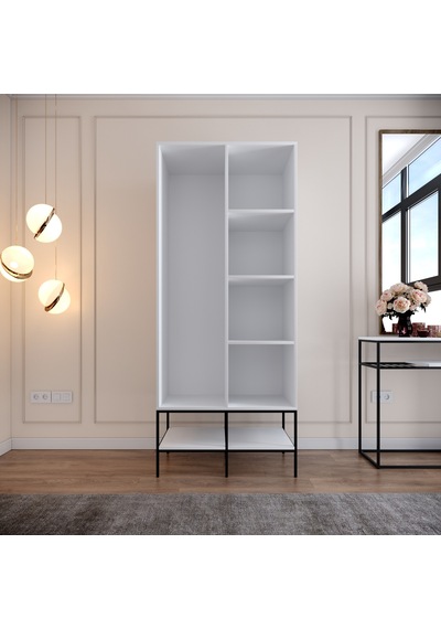 Pasific Home Martin 2 Kapaklı Gardırop Elbise Dolabı Parlak Beyaz
