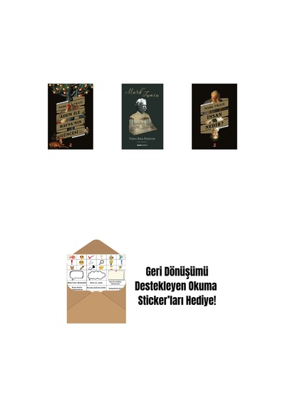 Adem İle Havva Nın Güncesi + Toplu Kısa Öyküler + İnsan Nedir + Okuma Sticker'ları