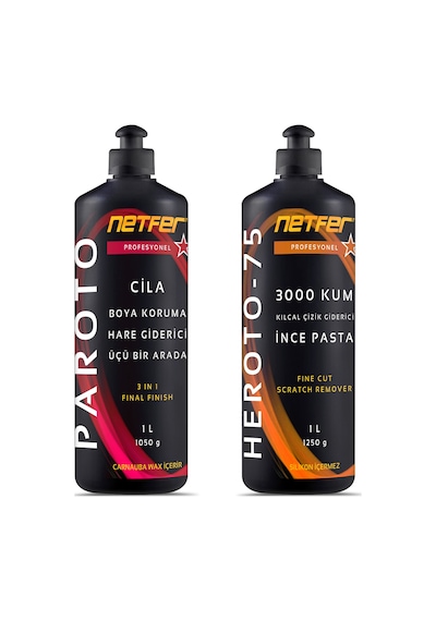 Netfer 2'li İnce Pasta Cila Set - 2x1 L