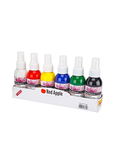 Red Apple Sprey Kumaş Boyası 6 Renk X 100 Ml