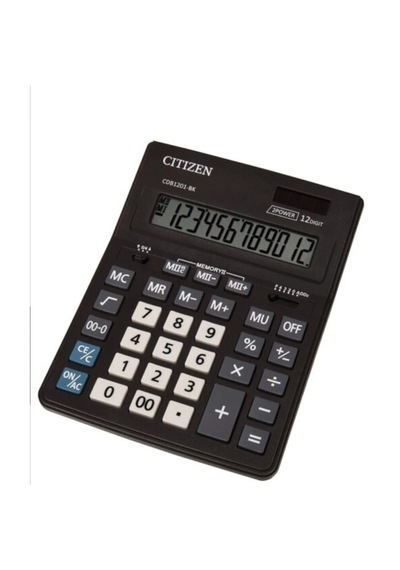 Cıtızen Hesap Makinası Cdb-1201bk Büyük Çok Renkli