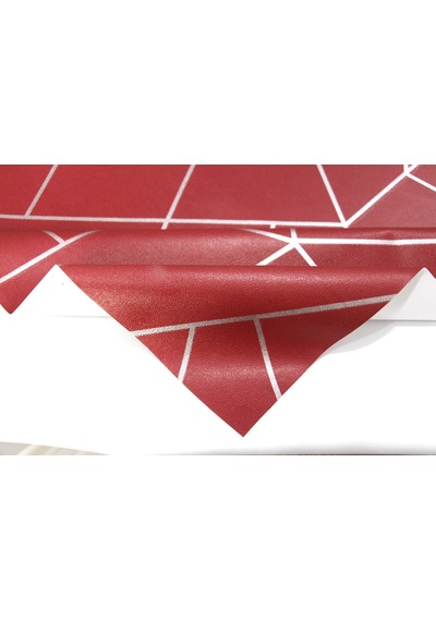 Astarlı Silinebilir Pvc Muşamba Masa Örtüsü 1213-2-bordo