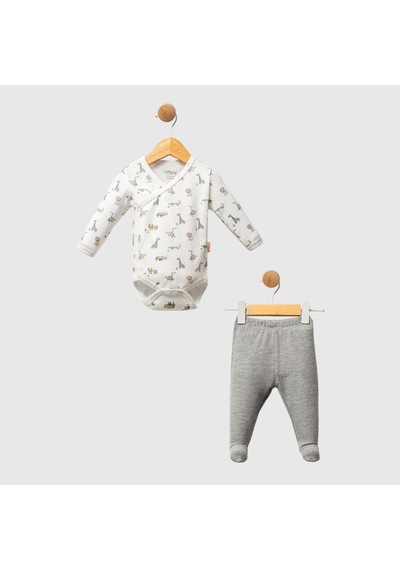Tiffany Baby & Kids Tiffany Baby Kruvaze 2'li Takım 32020 Ekru