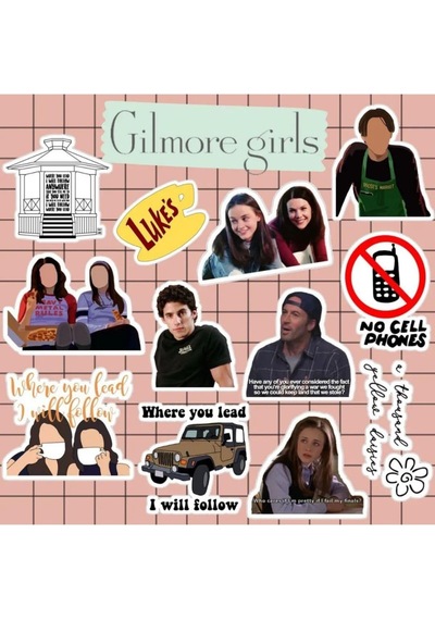 Gilmore Girls Sticker Seti Laptop Notebook Telefon Etiket 1