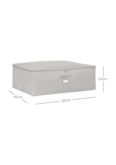 Ocean Home Textile Büyük Boy Gri Balıksırtı Baza Altı Hurç 62 X 46 X 22 Cm Çok Renkli