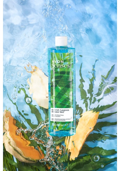 Avon Senses Secret Lagoon Su Meymeleri ve Misk Kokulu Duş Jeli 250 ML