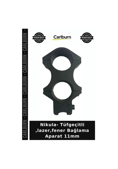 Nikula- Tüfgeçitli ,lazer,fener Bağlama Aparat 11mm Nişangah Parçası Bağlantı Elemani Tek Ebat