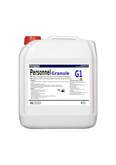 Granule G1 Yoğun Kirli Eller İçin Granüllü El Temizleme Kremi 5 Litre N11.8092