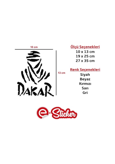 Dakar Off Road Sticker Araba Sticker (352999134)
