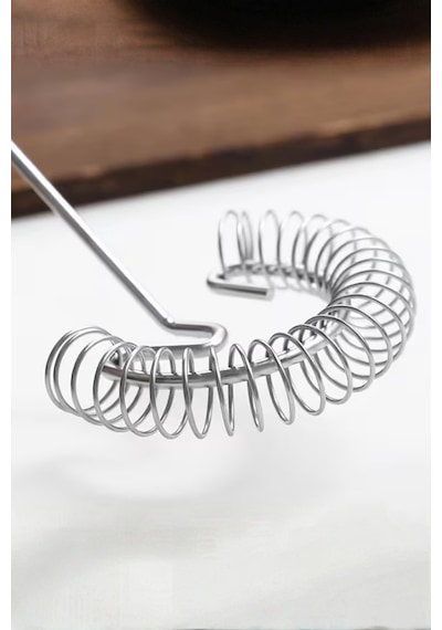Yaylı Spiral Yumurta Çırpıcı Mikser Ve Krem Karıştırıcı Metal