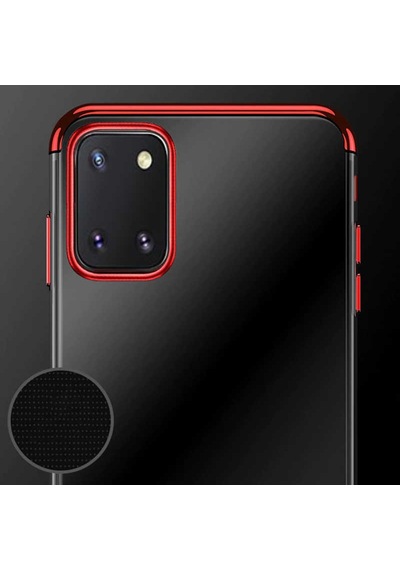 Galaxy A81 Köseleri Renkli Seffaf Kamera Korumali Silikon Kilif 565949165