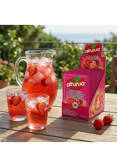 Altunsa Çilek Aromalı Toz İçecek 24 x 9 G