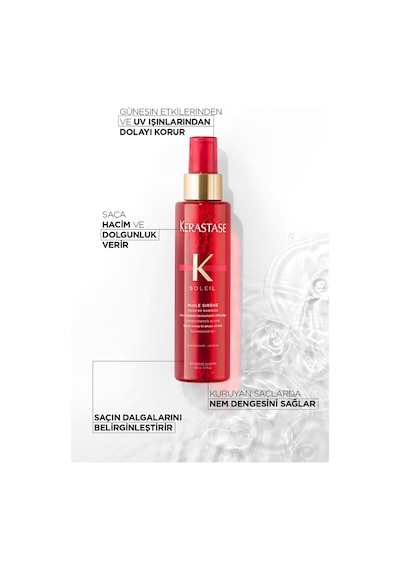 Soléil Huile Sirene Bukle Belirginleştirici Durulanmayan Çift Fazlı Sprey Yağ 150 Ml 150 M