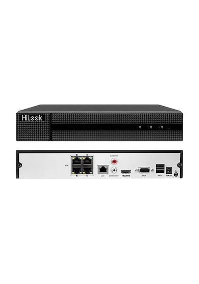 Hılook Nvr-104mh-c/4p, 4kanal Poe, 8mpix, H265+, 1 Hdd Desteği, 1080p Kayıt, 80mbps Bant Genişliği, 4k Motion Detection 2.0, Nvr
