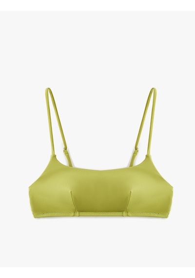Koton Astarlı Hafif Destekli Bralet Bikini Üstü Yeşil 5sak10214mm Yeşil
