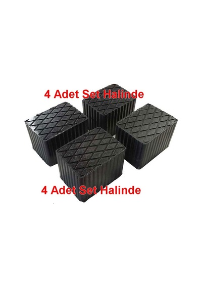 Kauçuk Lift Takozu 160X120 Yükseklik 80Mm 4 Adet