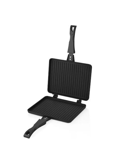 Oms 3773 Döküm Ocak Üstü Tost Makinesi 23x17cm