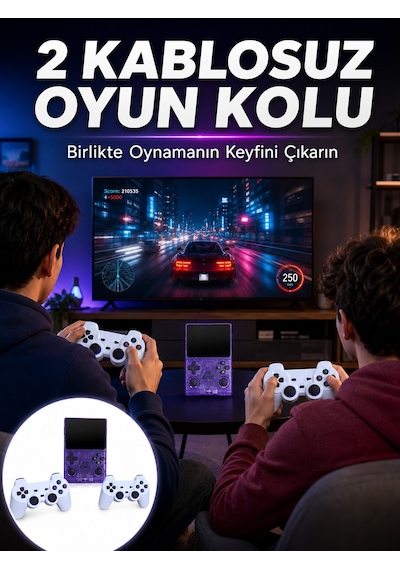 Hdmı Tv Bağlantılı Kablosuz Kollu Taşınabilir Oyun Konsolu Diğer