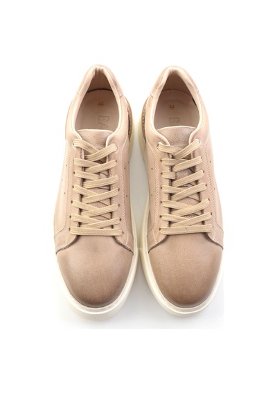 Vizon Hakiki Deri Erkek Sneaker E01593003603 Vizon