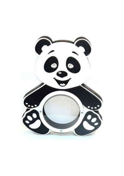 Panda Ahşap Dekoratif Kumbara 27 Cm Siyah