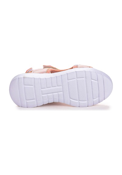 Kiko Kids 333 Hologram Cırtlı Kız Çocuk Sandalet Ayakkabı Pudra