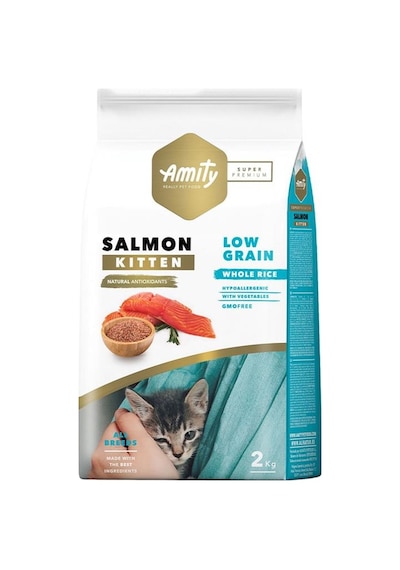 Amity Super Premium Somonlu Düşük Tahıllı Yavru Kedi Maması 2 KG
