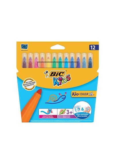 Bic Kids Couleur (Ultra Yıkanabilir) XL Keçeli Kalem 12'li