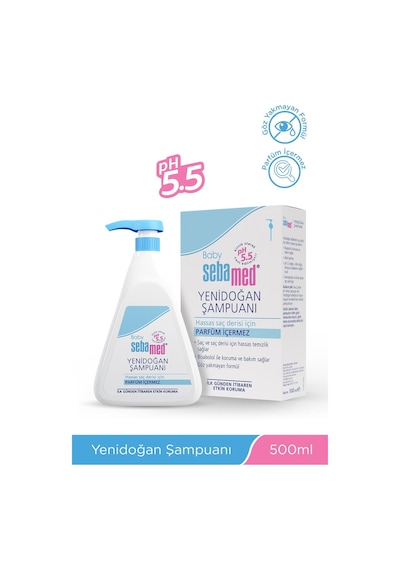Baby pH 5.5 Bisabolol İçerikli Koruma ve Bakım Sağlayan Yenidoğan Bebek Şampuanı 500 ml