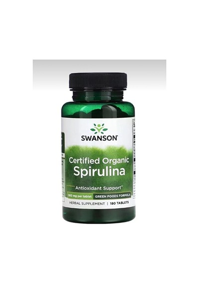 Swanson Spirulina 180 Tablet Doğal Süper Gıda Ve Bağışıklık Desteği