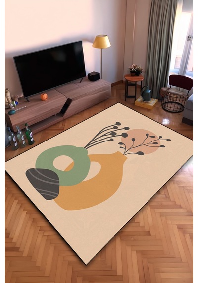 Bohem Yıkanabilir Kaymaz Taban Leke Tutmaz Salon Halısı Mutfak Halısı Ve Yolluk Bhmcrpt0012