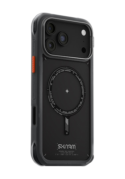Apple Uyumlu iPhone 18 Pro Max Uyumlu Kılıf M-safe Şarj Özellikli Airbag Tasarımlı Skinarma Avion Kapak Siyah