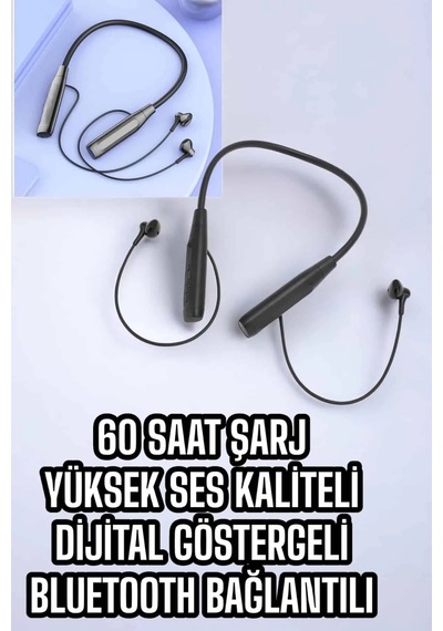 Yeni Nesil Bluetooth Kulaklık Kablolu Kulak İçi Dijital Göstergeli Standart