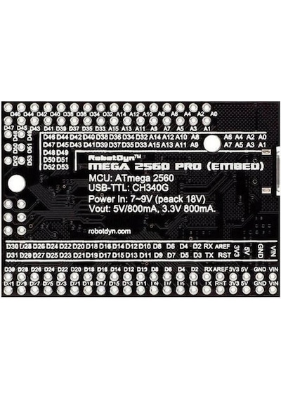 Wozlo Arduino Mega2560 Pro Mini Atmega2560-16au Usb Ch340g Geliştirme Kartı Chip