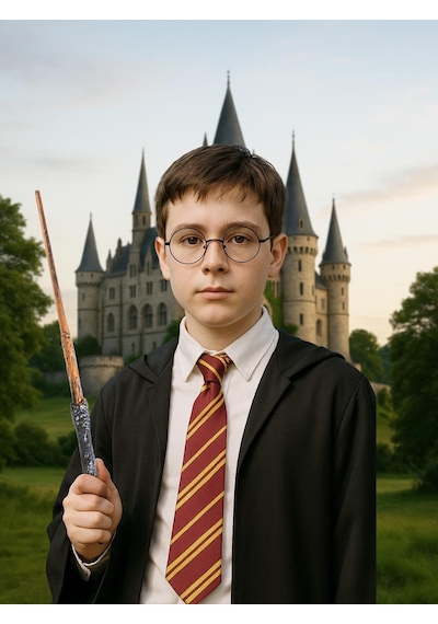 Harry Potter Asa Gözlük Kravat Kostüm Seti Cadılar Bayramı Parti Aksesuarı