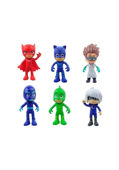 Pjmasks 6 Lı Figür - Pijamaskeliler 6 Lı Figür Oyuncak