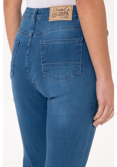U.S. Polo Assn. Kadın Açık Mavi Skinny High Waist Fit Jean Pantolon 50297559-DN0021