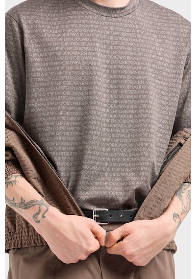 Emporio Armani Erkek T Shirt Em000787 Af12916 F6052 Kahve Kahve Kahverengi