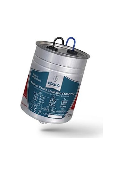 Pofaco Silindir Monofaze Kondansatör 0.50 Kvar 230v