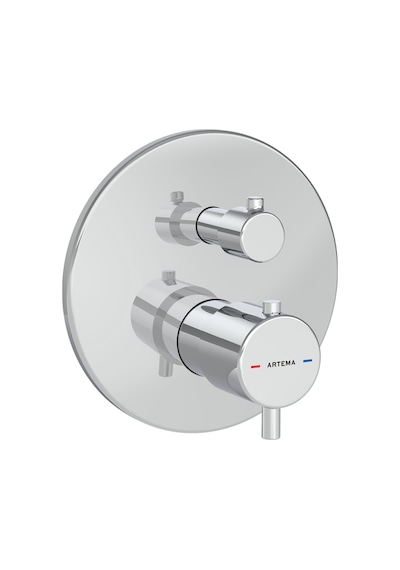 Artema Root Round A43258 Ankastre Termostatik Banyo Bataryası, Krom