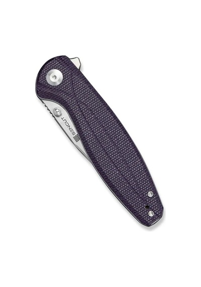 Sencut Vyrce Purple Canvas Micarta Handle Satin Finished D2 Blade Çakı Mor