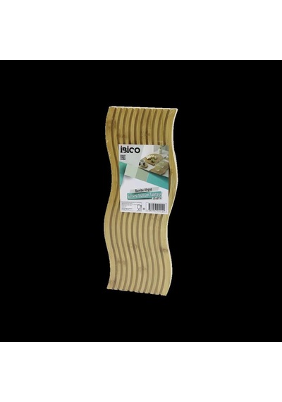 Jenerik Bambu Servis Sunum Tahtası 17x39x1.5 Cm Çift Yüzlü Dalgalı/kanallı