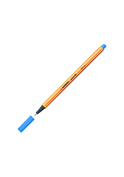 Stabilo Keçe Uçlu İnce Kalem 88 Point 0.4 Mm Koyu Mavi 88/32 Çok Renkli