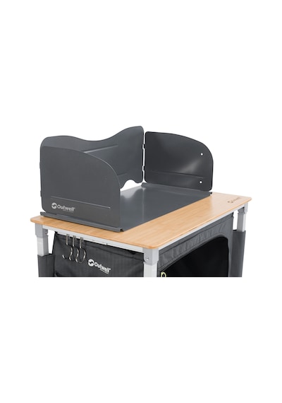 Outwell Heat Diffusion Plate & Windshield Isı Yalıtımlı Portatif Rüzgarlık Gri