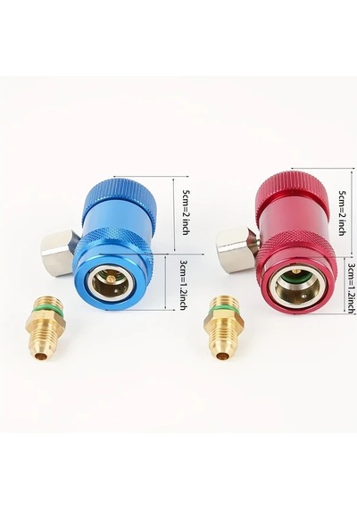 Wangxi R1234yf Soğutucu Hızlı Bağlantı Konnektör Adaptörleri Land Rover Jaguar Klima Manifold Ölçer Seti