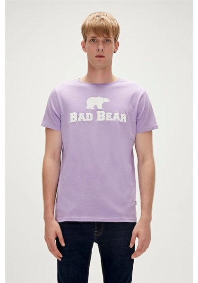 Bad Bear Erkek Mor Bisiklet Yaka Tişört 190107002-TUS Mor